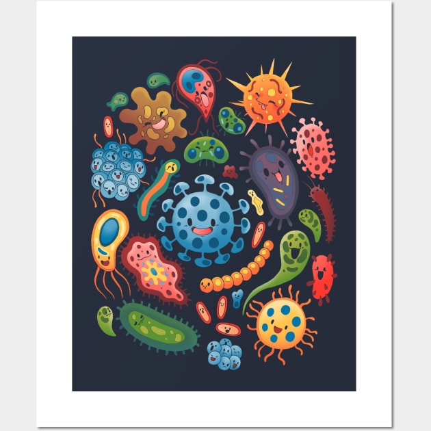 Bacterian World Wall Art by Vallina84